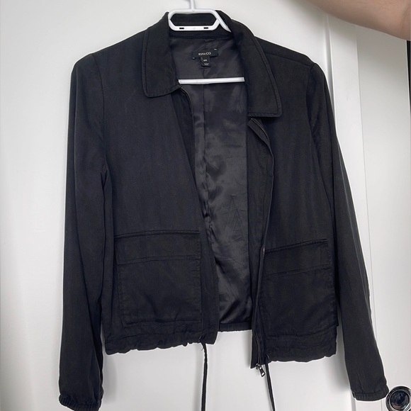 RW & Co lyocell black bomber jacket M - Picture 3 of 5